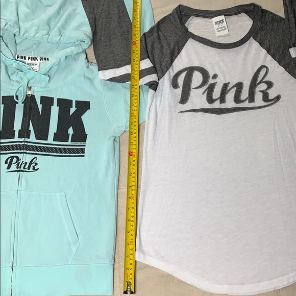 PINK sweater & baseball T - Picture 2 of 9